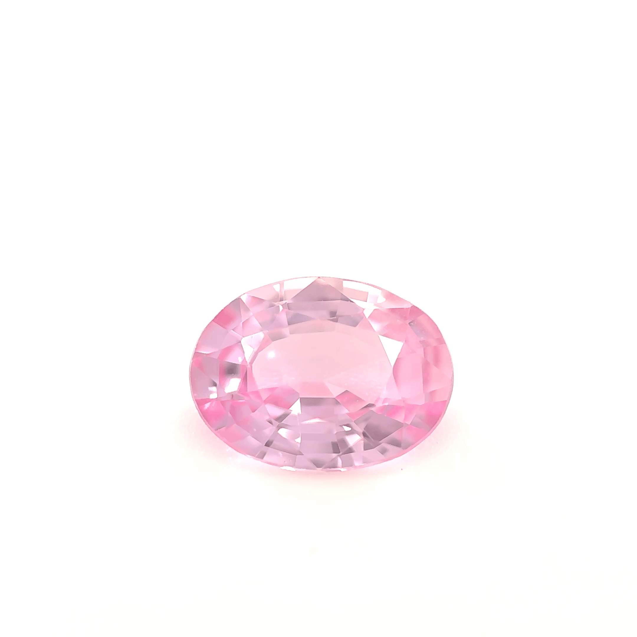 Saphir rose ovale 1.38ct