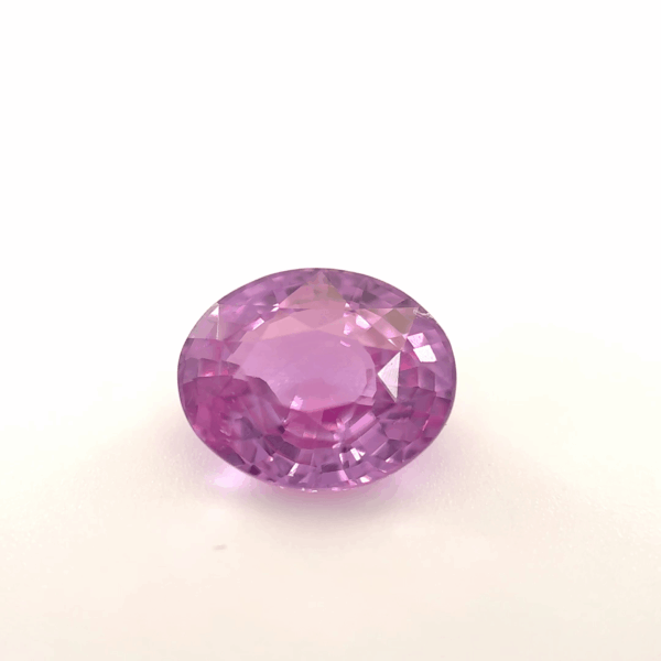 Saphir rose ovale 2.02ct