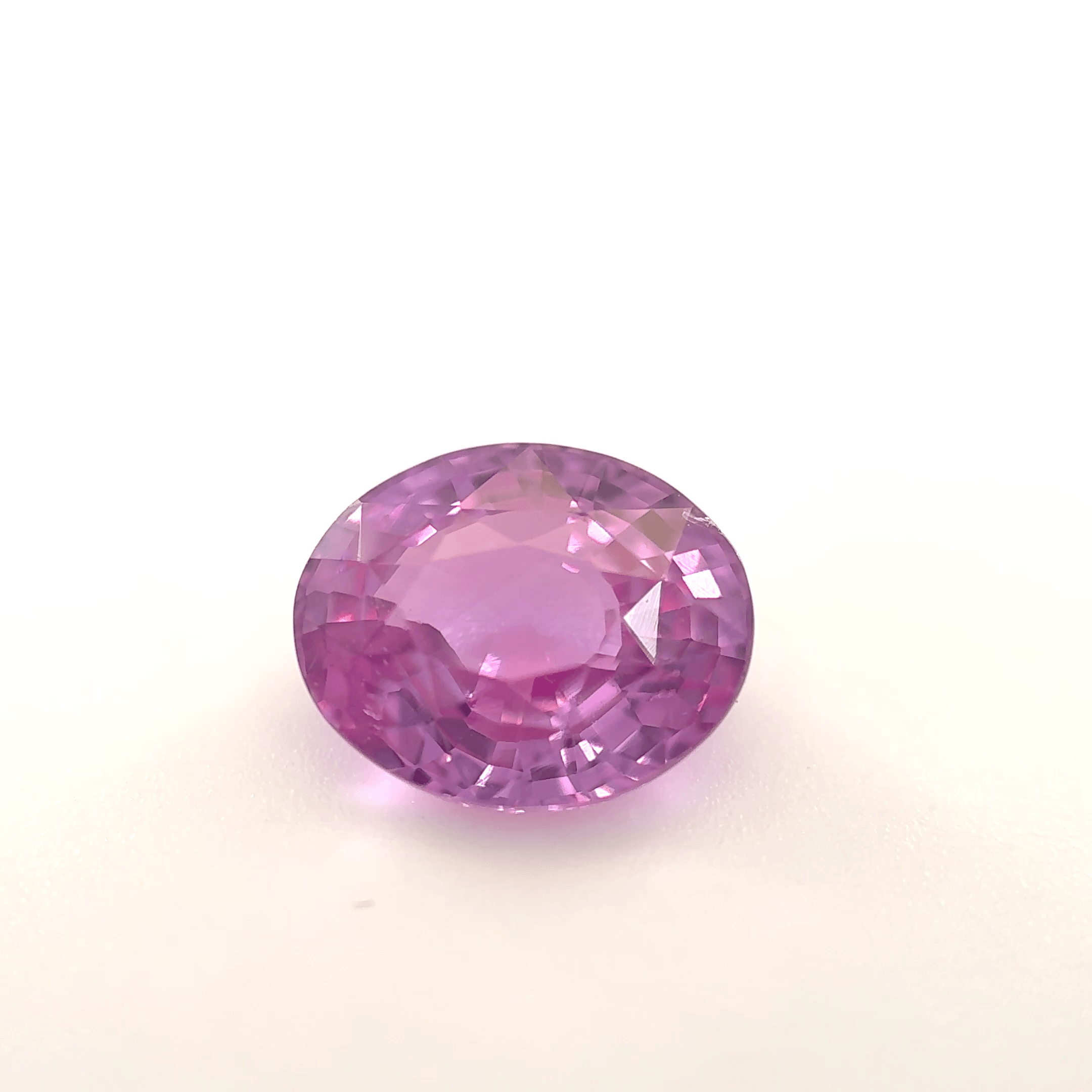 Saphir rose ovale 2.02ct