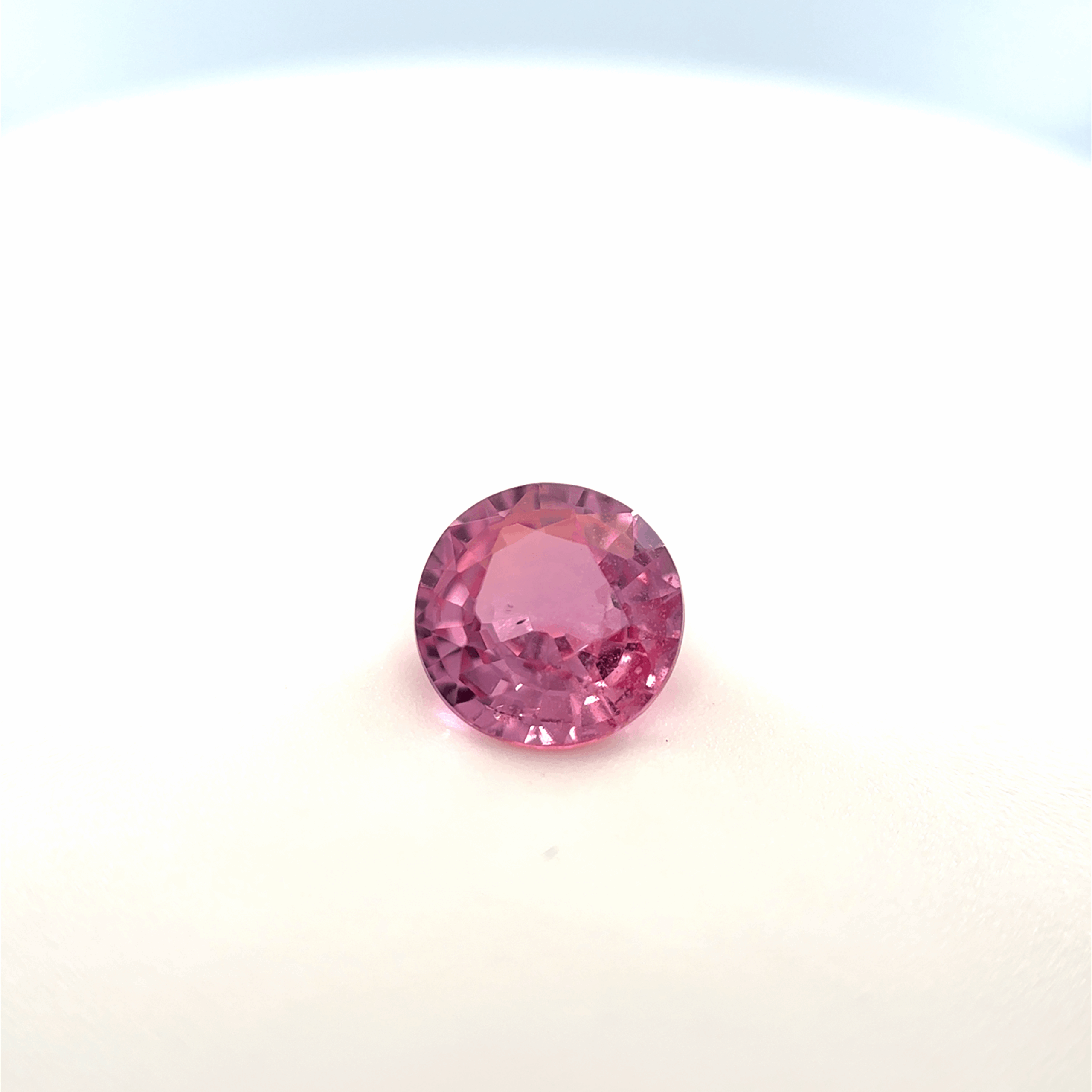 Saphir rose pêche rond 1.11ct – Image 2