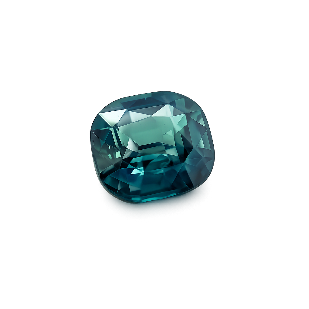Saphir teal coussin