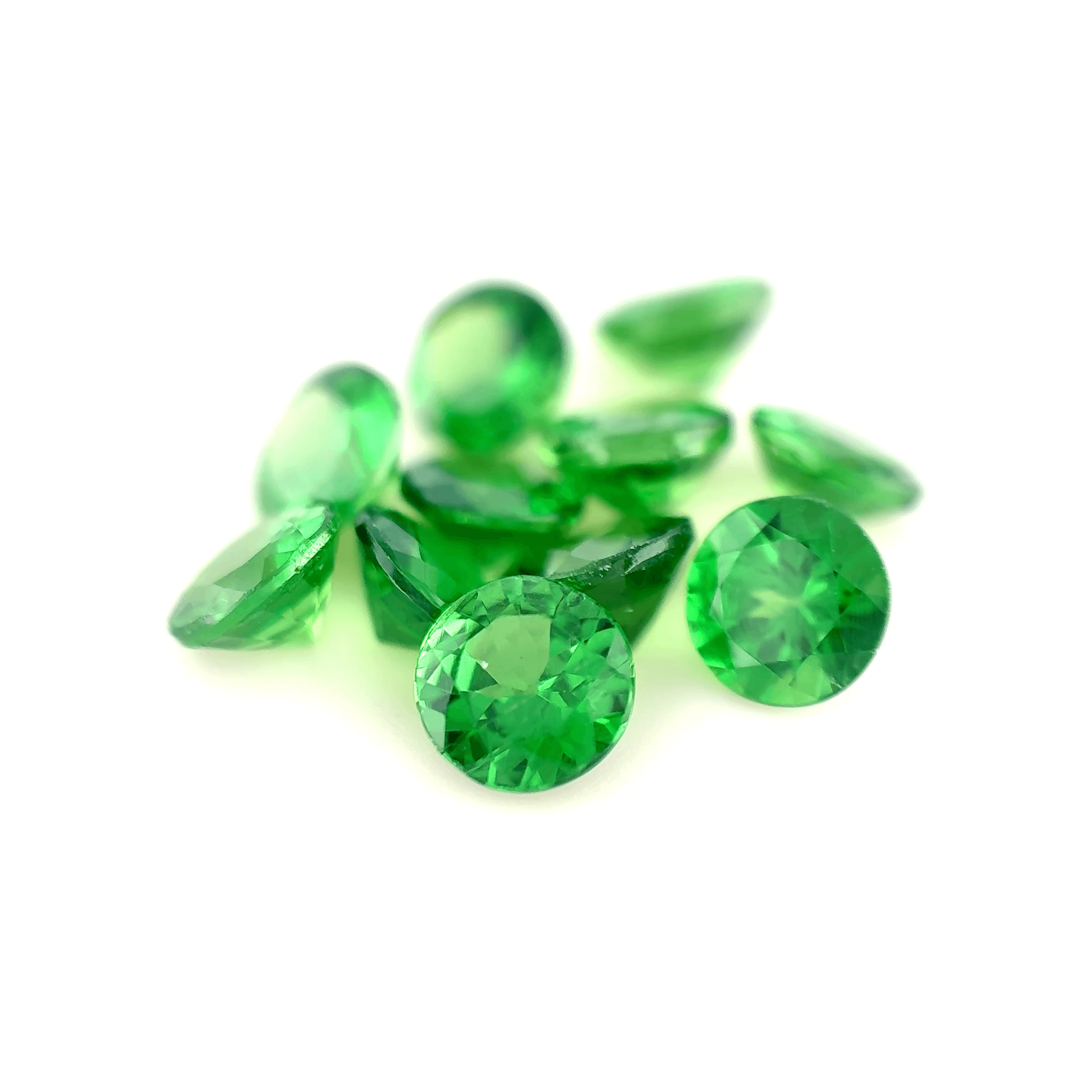 Lot 11 Tsavorites rondes 5,66ct