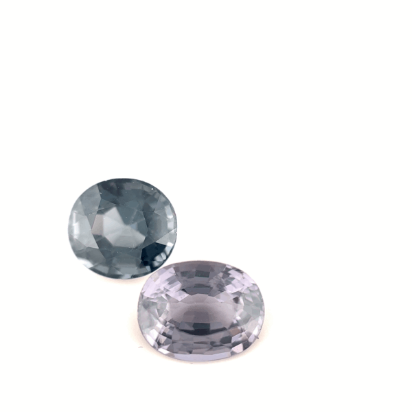Lot 2 spinelles fancy 3,08ct