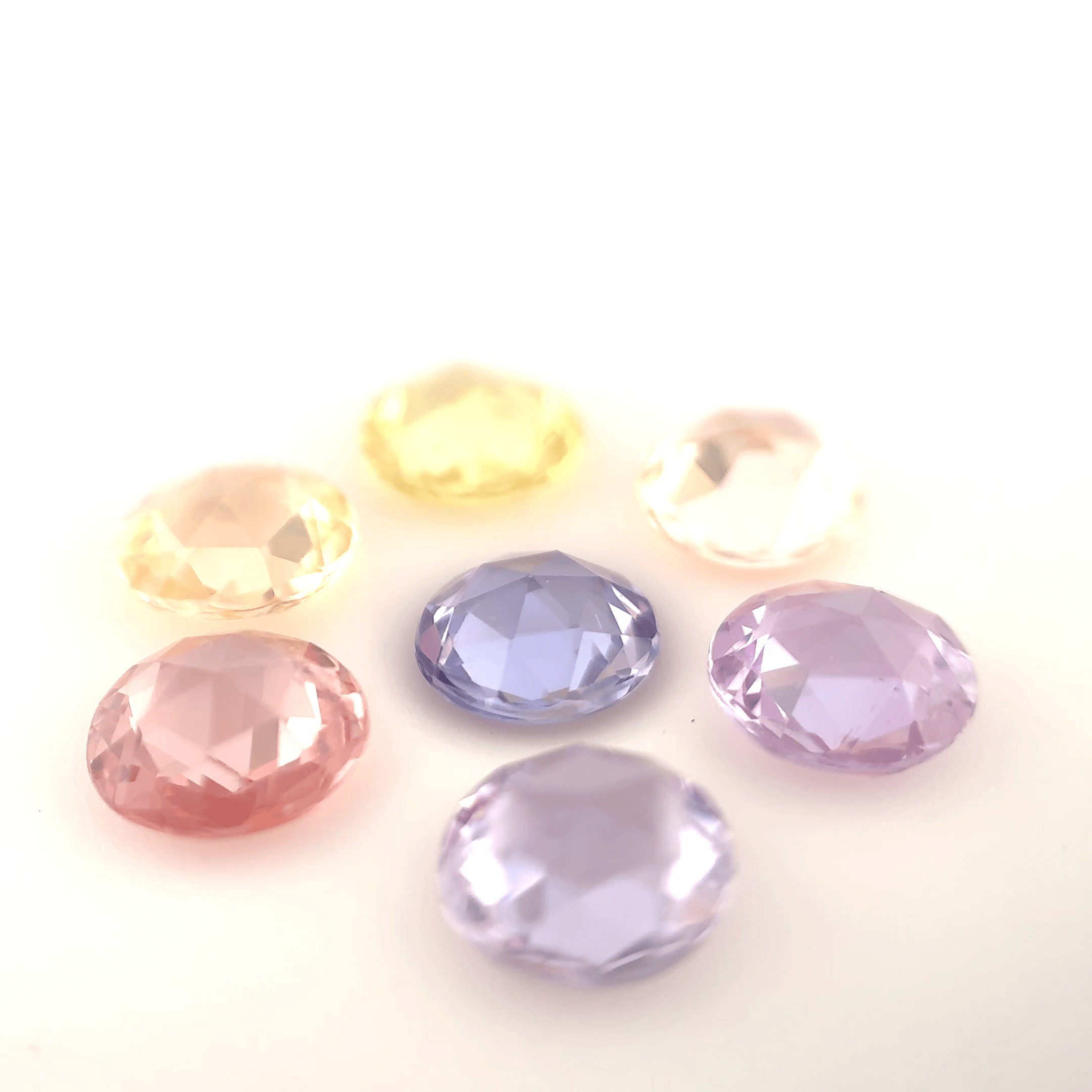 Lot 7 Saphirs rosecut 6,90ct