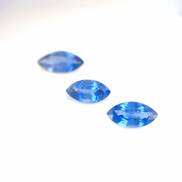 Lot saphirs marquise 2,29ct