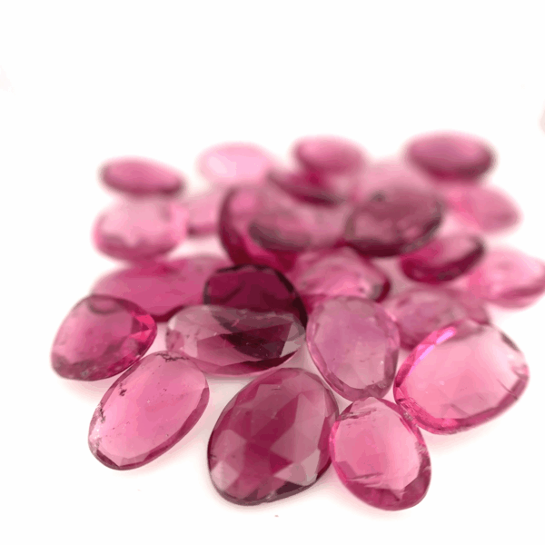 Lot Tourmalines roses RoseCut 22,58ct