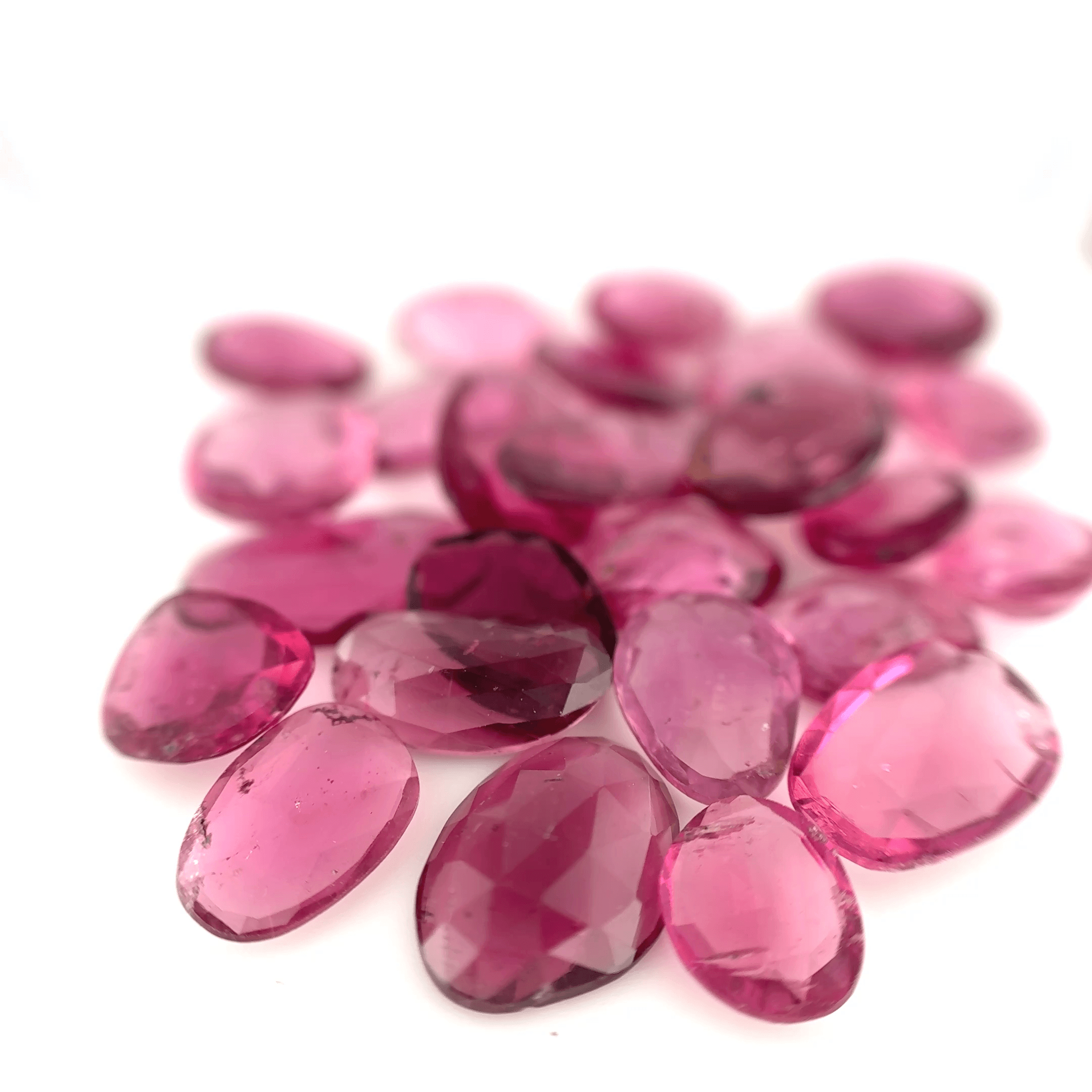 Lot Tourmalines roses RoseCut 22,58ct