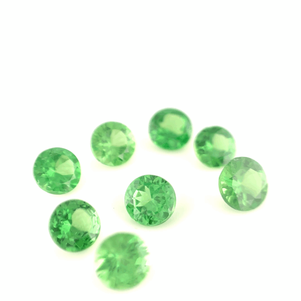Lot 8 Tsavorites rondes 4,24ct
