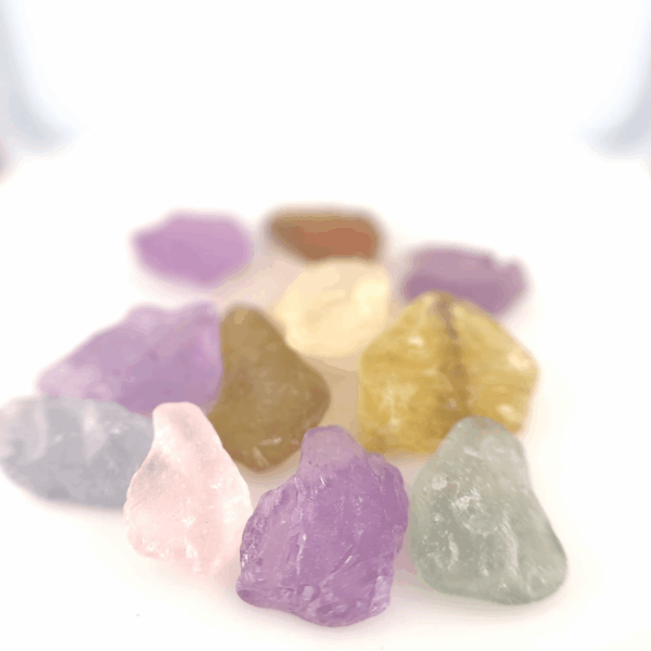 Lot Saphirs fancy bruts 24,19ct