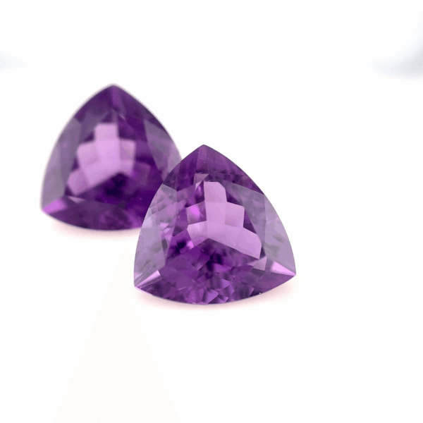 Paire Améthyste trillion 9,99ct