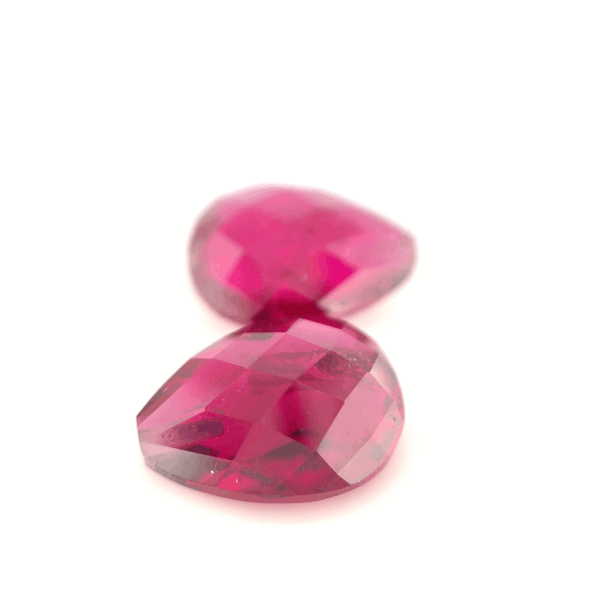 Paire rubellites briolette 8,67ct
