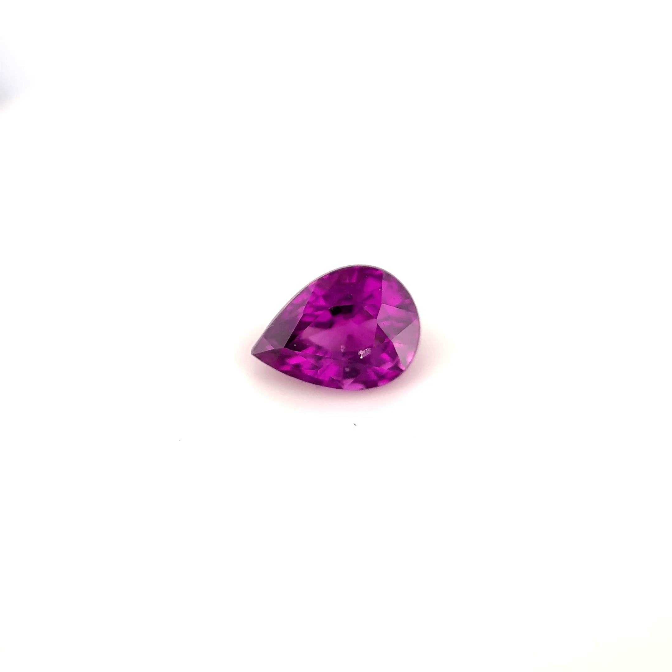 Grenat Rhodolite poire 1,91ct