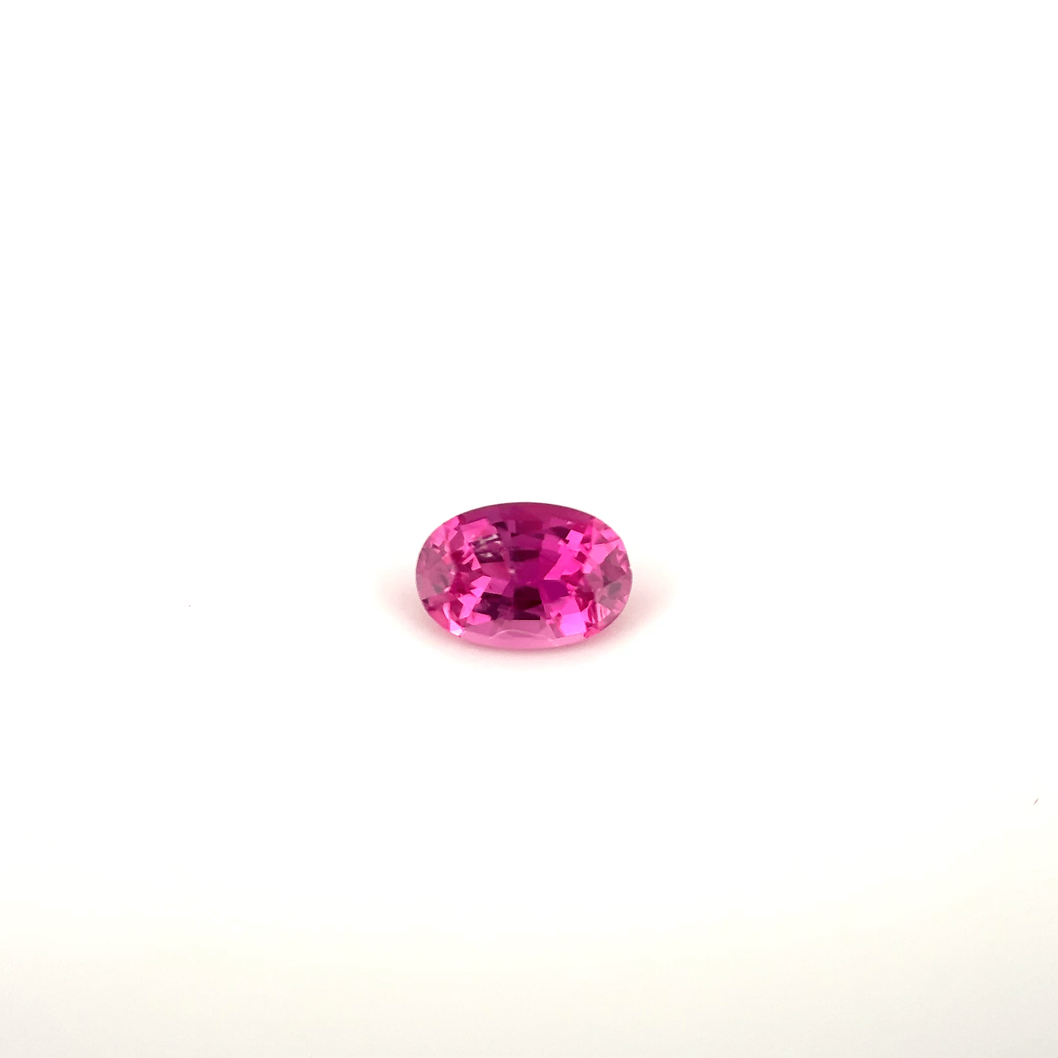Saphir rose ovale 0,60ct