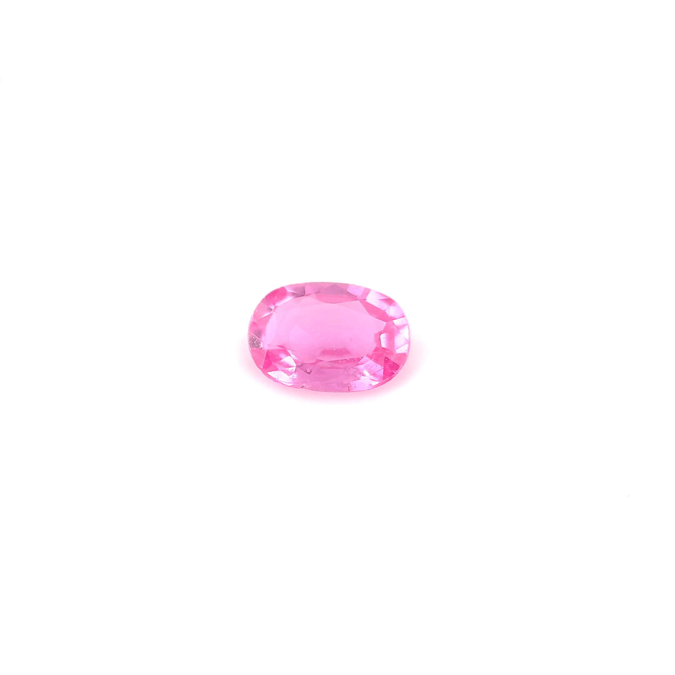 Saphir rose ovale 1,19ct