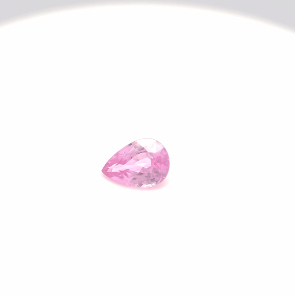 Saphir rose poire 0,79ct