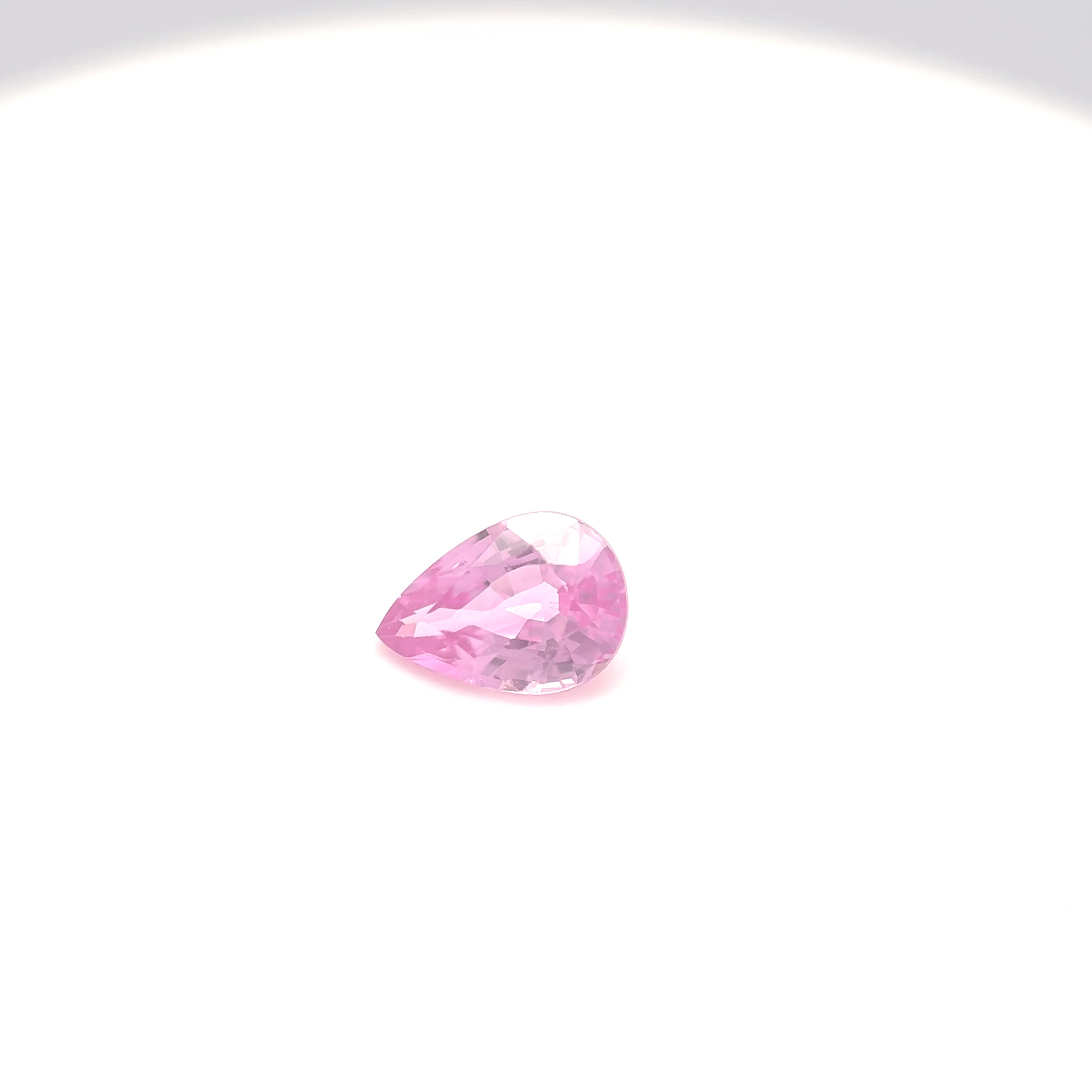 Saphir rose poire 0,79ct