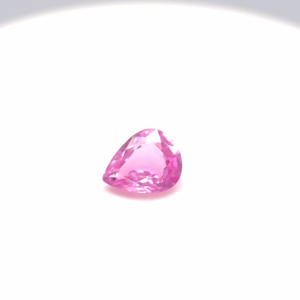 Saphir rose poire 1,17ct