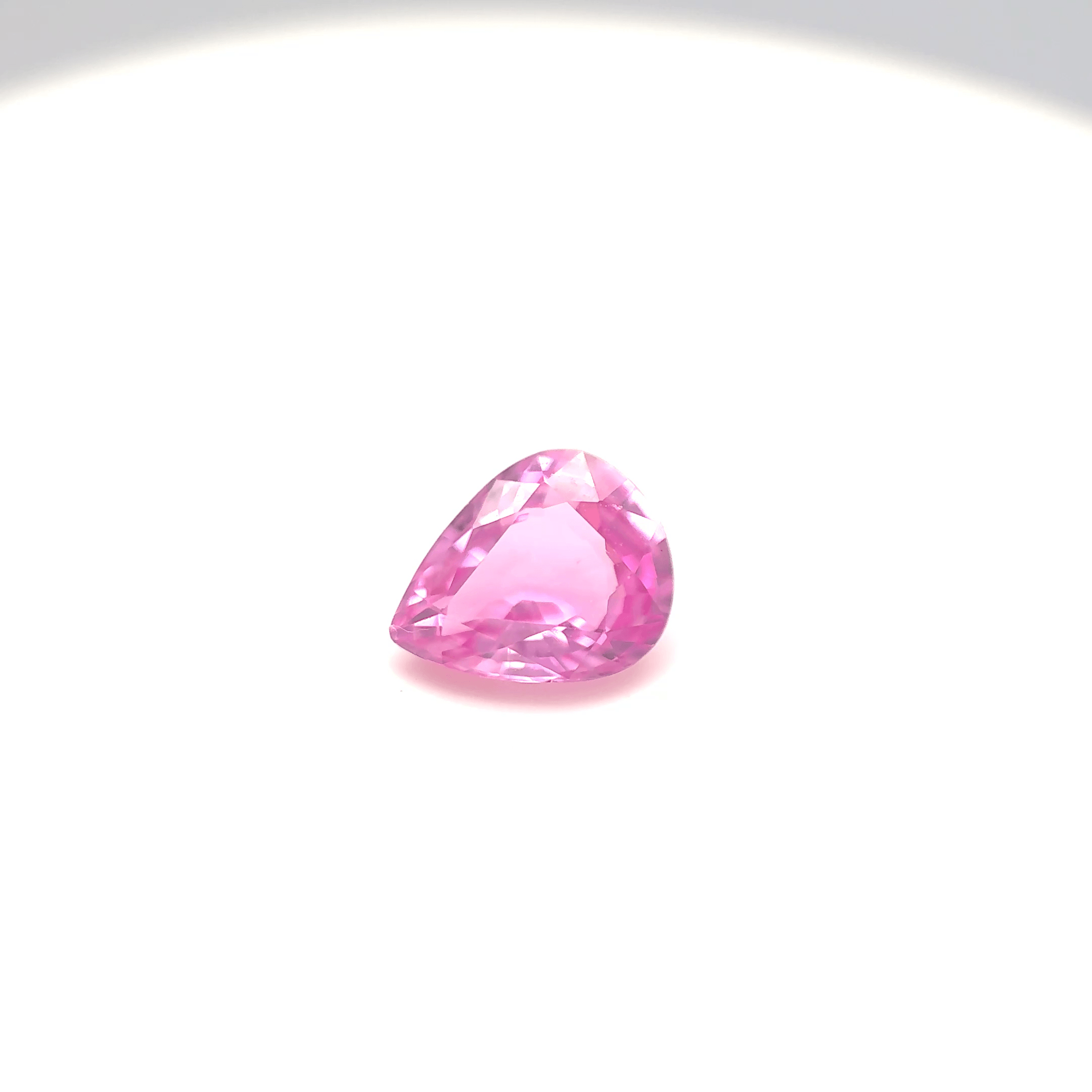 Saphir rose poire 1,31ct
