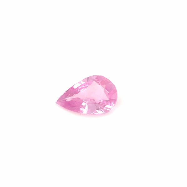 Saphir rose poire 1,39ct