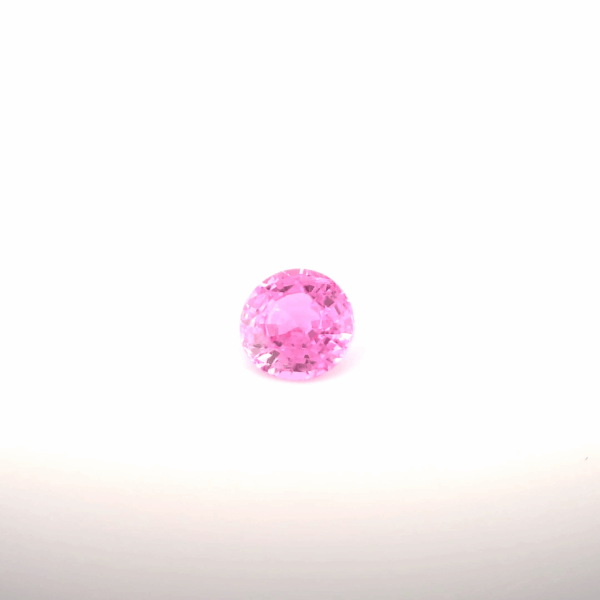 Saphir rose rond 0,88ct