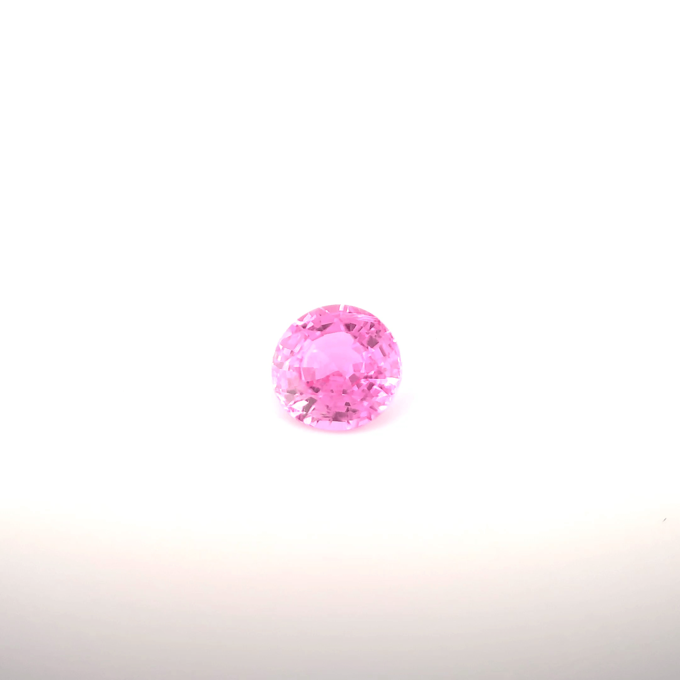 Saphir rose rond 0,88ct