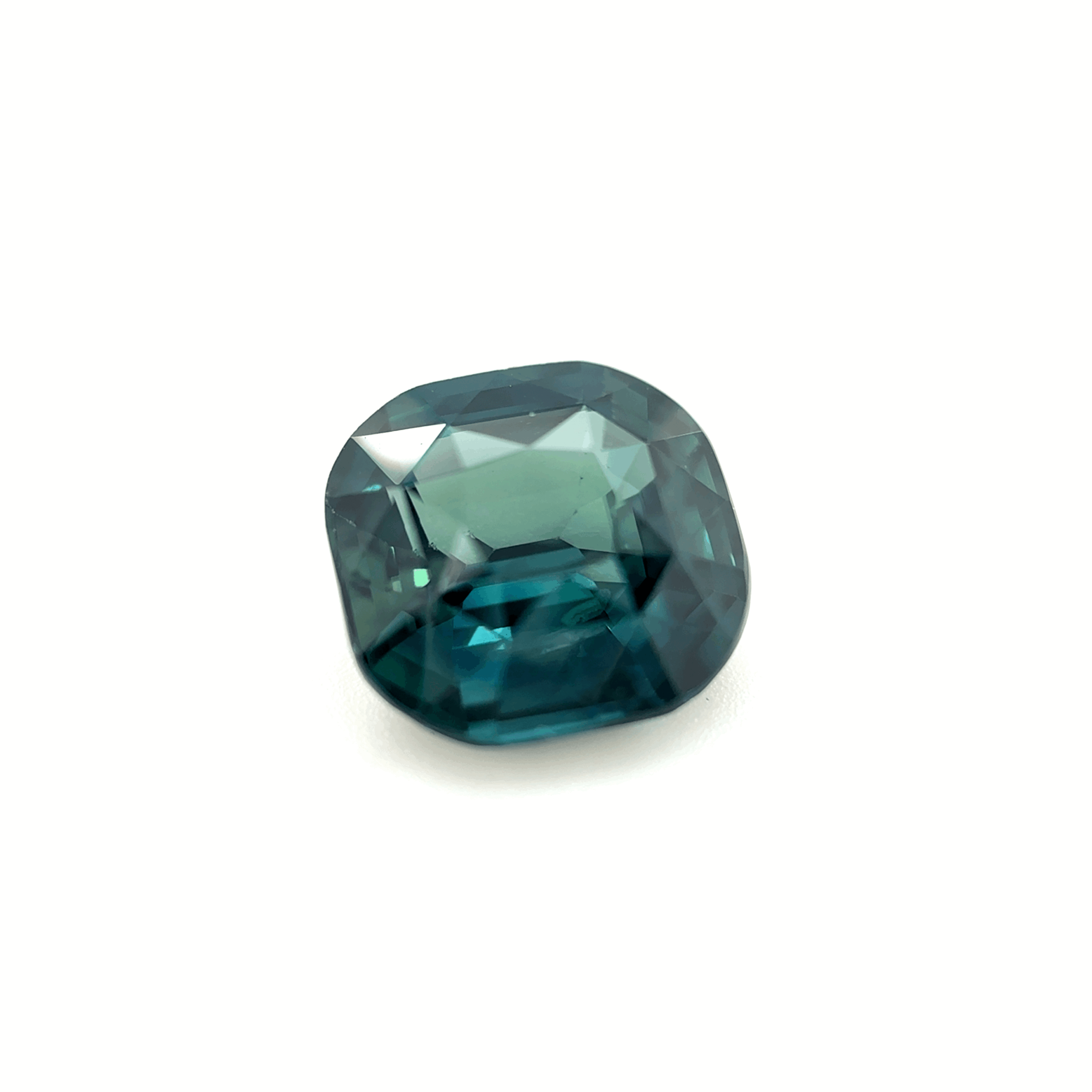 Saphir Teal coussin 3.06ct