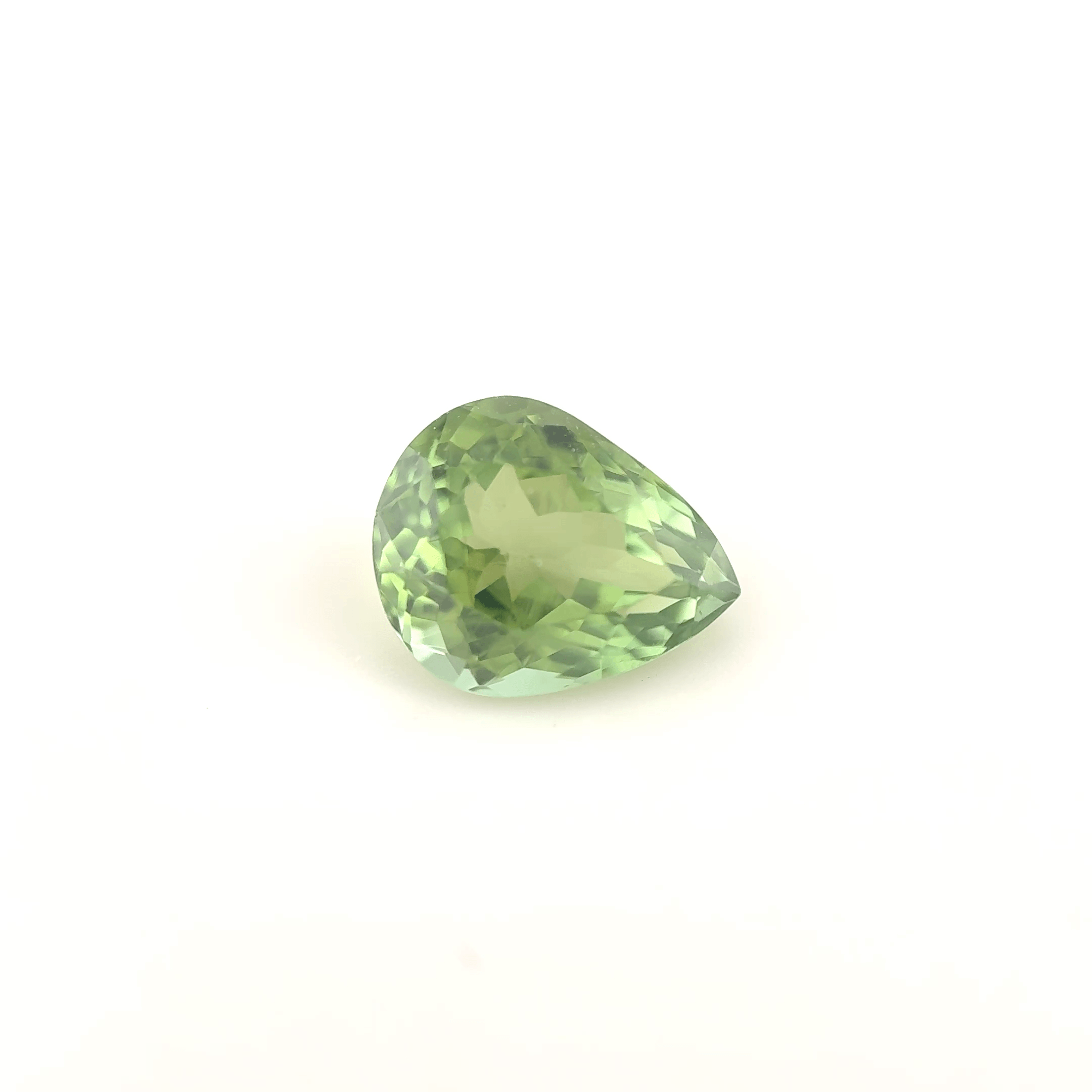 Tourmaline verte poire 2,06ct