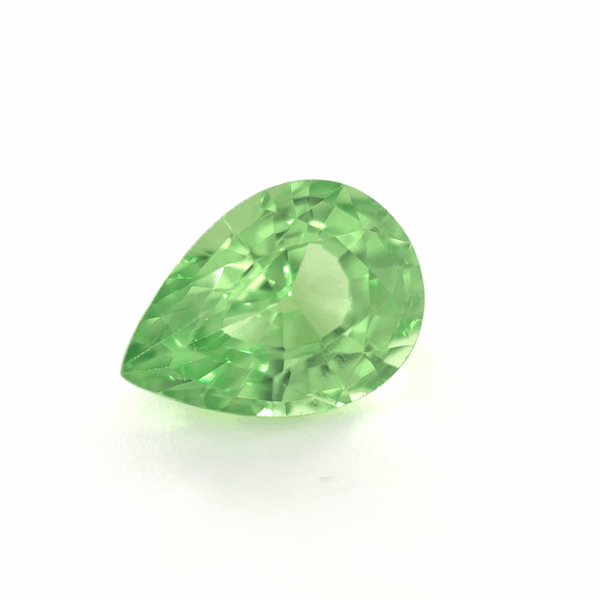 Tsavorite mint poire 2.14ct