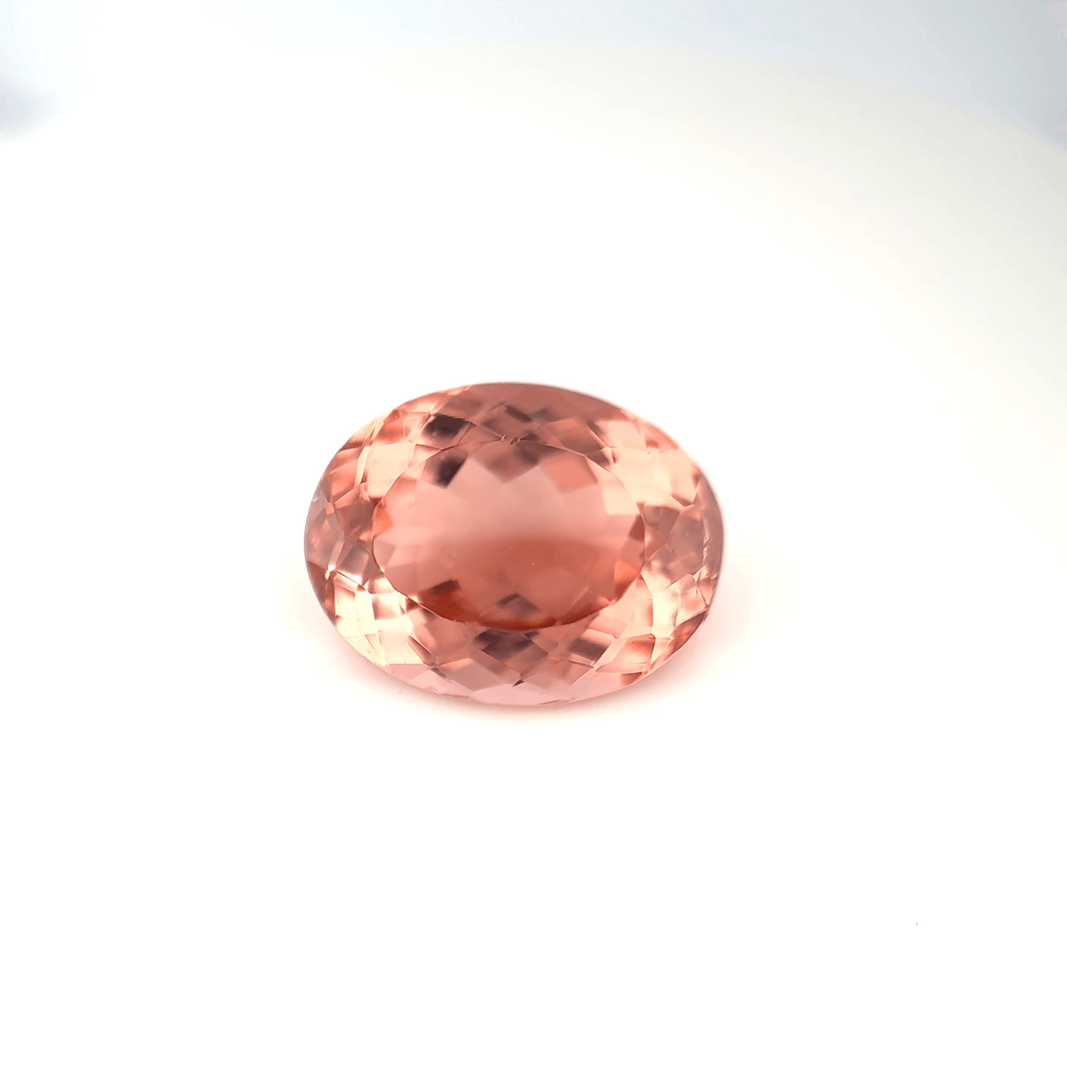 Tourmaline pêche ovale 4,96ct